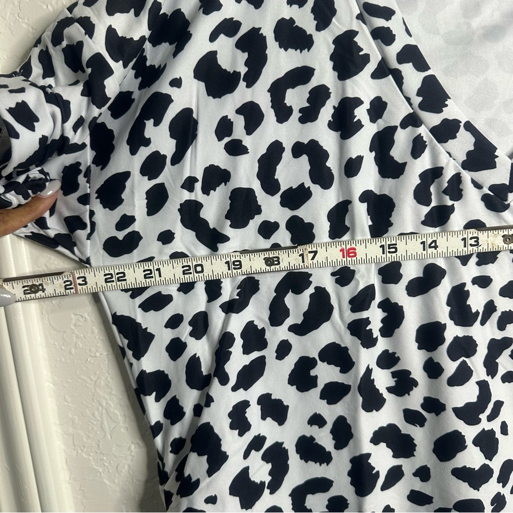 Maternity Top Short Sleeve Boutique Size 2-XL Leopard Print - Picture 8 of 8